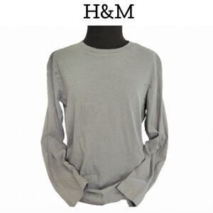 H&M Kids Light Gray Long Sleeve Tee Size 12/14